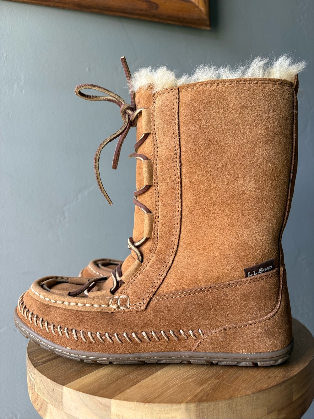 L.L.Bean Wicked Good Lodge Chukka Boots Women’s Brown Suede ~ Size 6